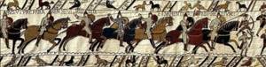 Сцена битвы при Гастингсе 1066 г. (ковёр из Байё)